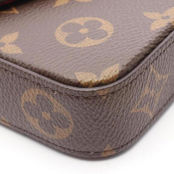 LOUIS VUITTON Brown Monogram Coated Canvas Shoulder Bag - Picture 7 of 8